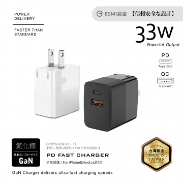 33W-氮化鎵1A1C充電器A